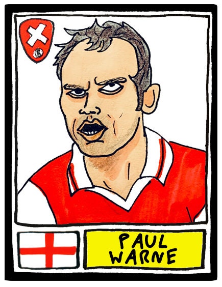 Rotherham United - No Score Draws Millers Edition - A3 print of 36 hand-drawn Panini-style RUFC icons - Wonky cheapskate football art