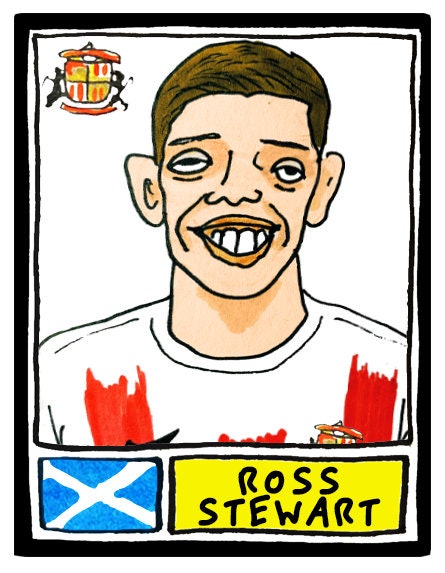 Sunderland Volume 2 - No Score Draws Stadium Of Light Edition - A3 print of 24 hand-drawn Panini-style doodles of SAFCs 2022 playoff-winners