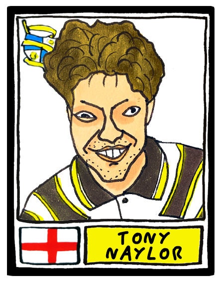 Port Vale - No Score Draws Valiants Edition - A3 print of 36 hand-drawn Panini-style Port Vale PVFC legends - Cheapskate football art