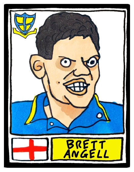 Southend United - No Score Draws Shrimpers Edition - A3 print of 36 hand-drawn Wonky Panini-sticker-style SUFC Icons - Wonky Football Art