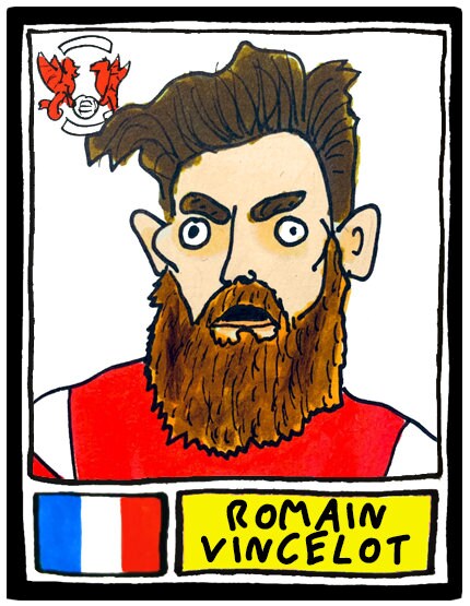 Leyton Orient - No Score Draws Brisbane Road Edition - A3 print of 36 hand-drawn Wonky Panini-sticker-style LOFC Icons - Wonky Football Art