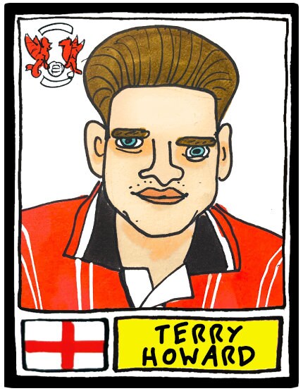 Leyton Orient - No Score Draws Brisbane Road Edition - A3 print of 36 hand-drawn Wonky Panini-sticker-style LOFC Icons - Wonky Football Art