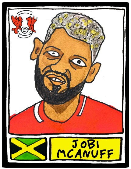 Leyton Orient - No Score Draws Brisbane Road Edition - A3 print of 36 hand-drawn Wonky Panini-sticker-style LOFC Icons - Wonky Football Art