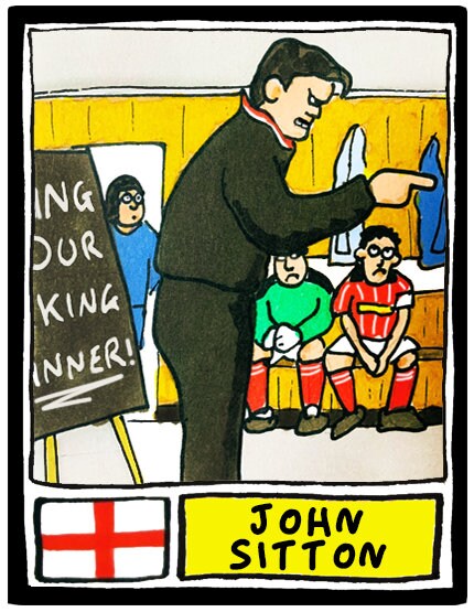 Leyton Orient - No Score Draws Brisbane Road Edition - A3 print of 36 hand-drawn Wonky Panini-sticker-style LOFC Icons - Wonky Football Art