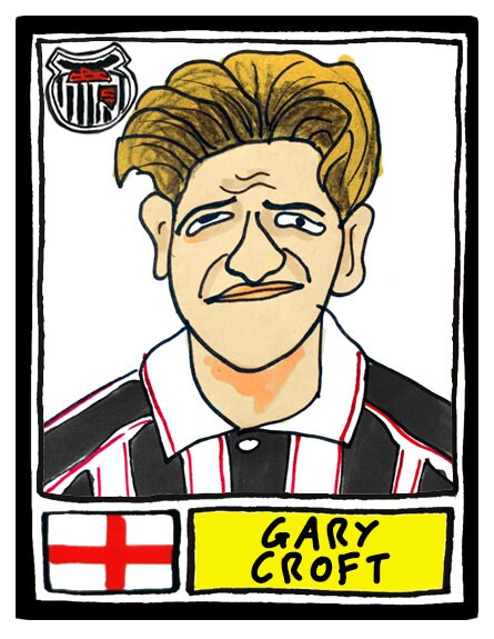 Grimsby Town - No Score Draws Mariners Edition - A3 print of 36 hand-drawn Wonky Panini-sticker-style GTFC Icons - Wonky Football Art