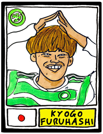 Celtic Volume 2 - No Score Draws Ange Edition UPDATED FOR 2023 - A3 print of 24 hand-drawn Panini-style doodles of Celtic's 22-23 Squad
