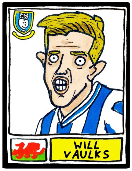 Sheffield Wednesday Vol 2 - No Score Draws Owls Going Up Edition - A3 print of 24 hand-drawn Panini Doodles of SWFCs 22/23 Promotion Winners