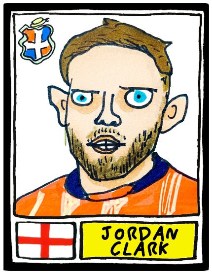 Luton Town Vol 2 - No Score Draws Hatters Going Up Edition - A3 print of 24 hand-drawn Panini Doodles of LTFCs 22/23 EPL Promotion Winners